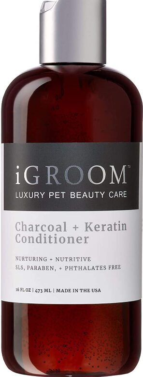 iGroom Charcoal + Keratin Pet Conditioner, 473mL 